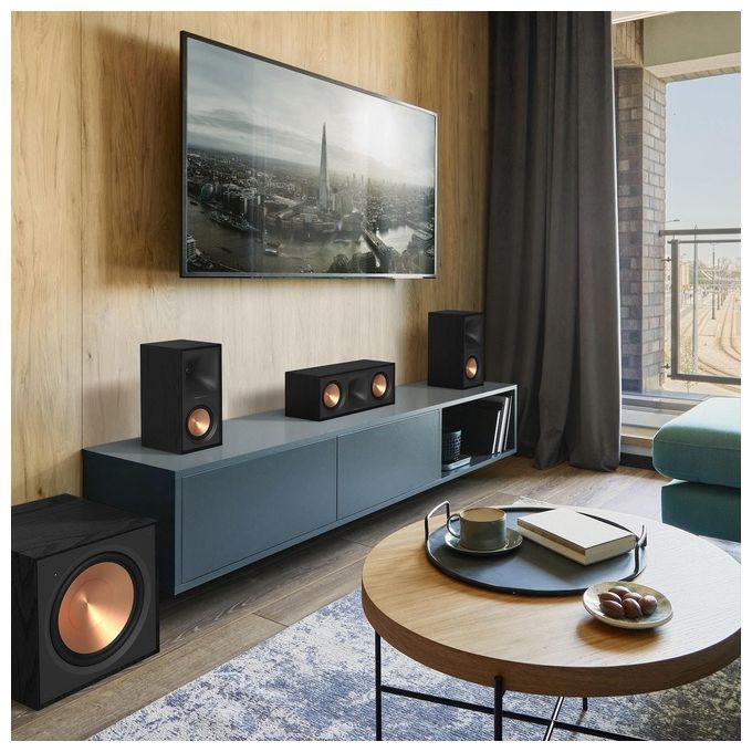 Klipsch 1071488 R-50PM Coppia di Diffusori Monitor Attivi Bluetooth Woofer 5,25'' Tweeter 1'' Alimentati 120 W SUB OUT colore Nero