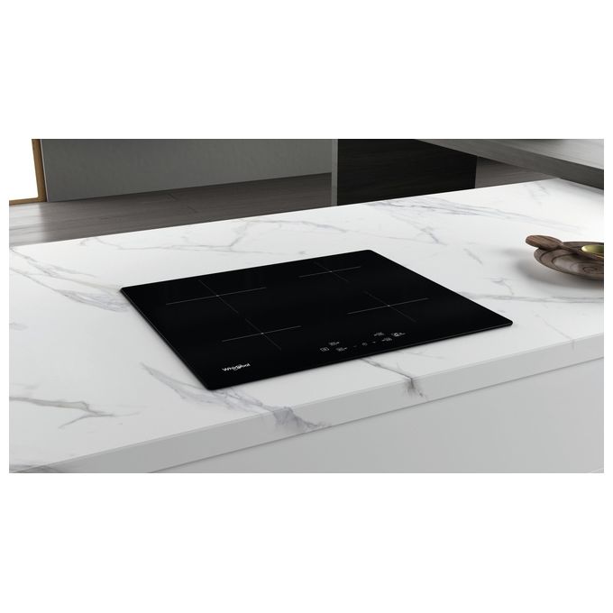 Whirlpool WSQ2160NE Piano cottura a induzione 60 cm 4 zone Touch Booster 7200W colore Nero