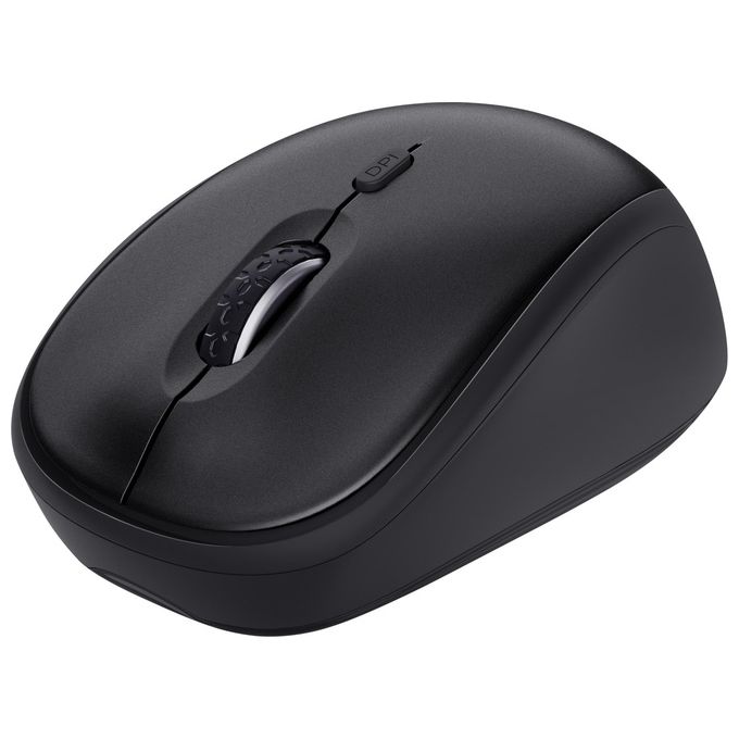 Trust TKM-360 Kit Tastiera e Mouse Wireless Ultrasilenzioso USB 10 metri layout standard colore Nero