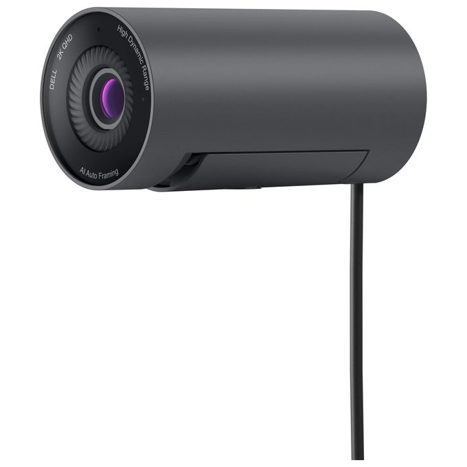 Dell WB5023 Pro Webcam 2K QHD 2560x1440 60fps USB 2.0 Autofocus Zoom 4x Microfono colore Nero