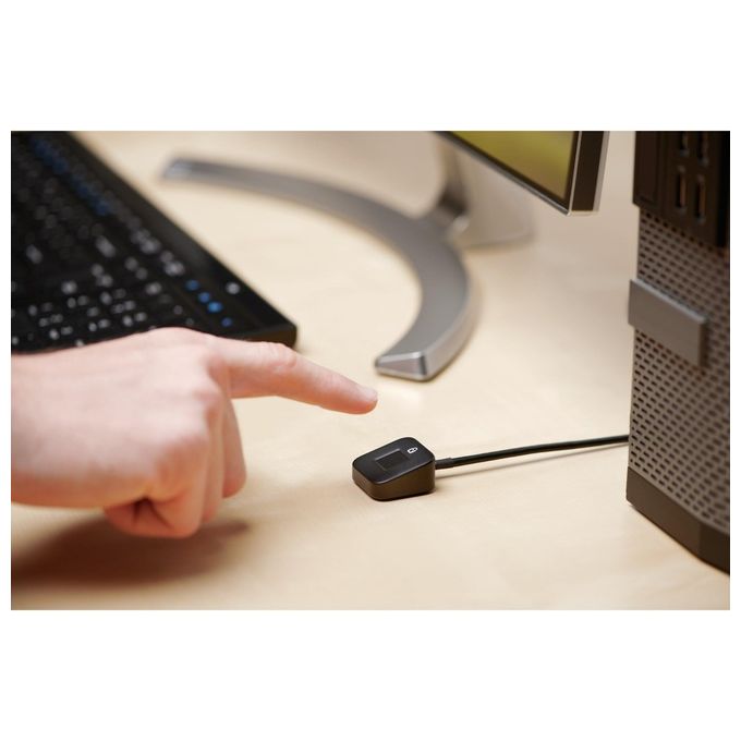 Kensington K62330WW VeriMark Desktop Chiavetta Lettore Impronte Digitali USB 2.0 FIDO U2F FIDO2 Windows Hello 10 impronte colore Nero
