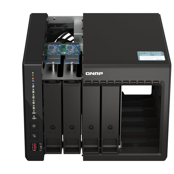 Qnap TS-453E-8G NAS Tower 4 Bay Intel Celeron J6412 8 GB DDR4 2x 2.5GbE 2x HDMI colore Nero