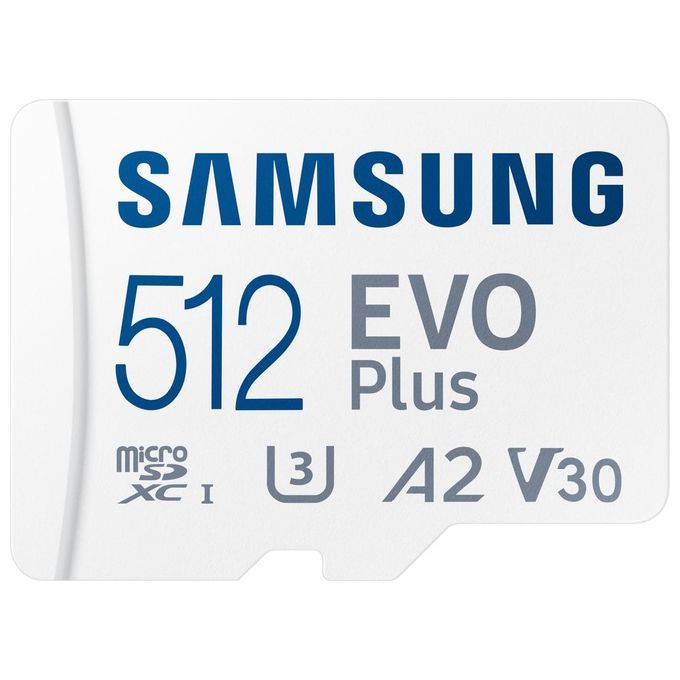 Samsung MB-MC512SA-EU EVO Plus Scheda di Memoria SD 512 GB UHS-I U3 V30 A2 fino a 160 MB-s colore Nero