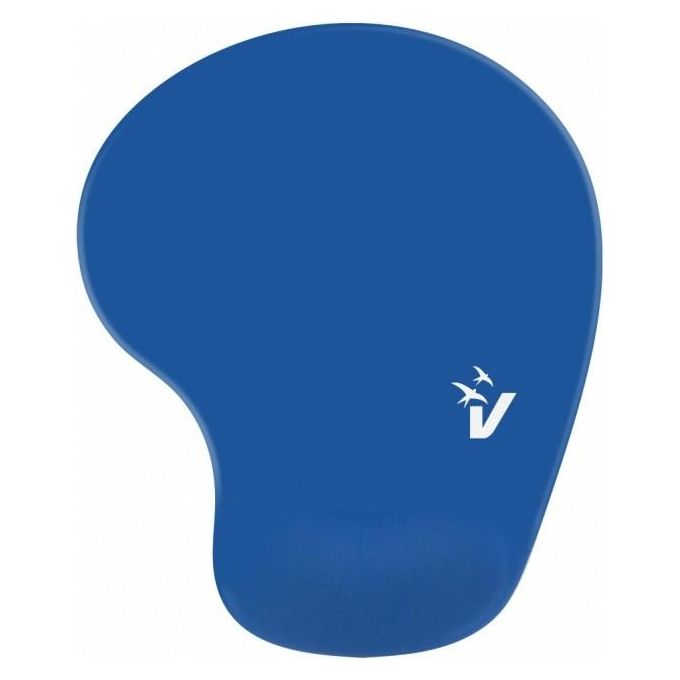 Vultech MP-02B Tappetino per Mouse con Gel Ergonomico Blu