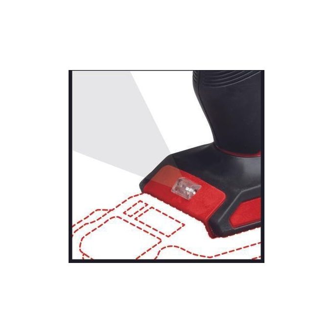 Einhell TE-SG 18-10 LI SOLO Pistola per silicone a batteria 18V 310 ml 2000N luce LED anti-gocciolamento colore Nero Rosso