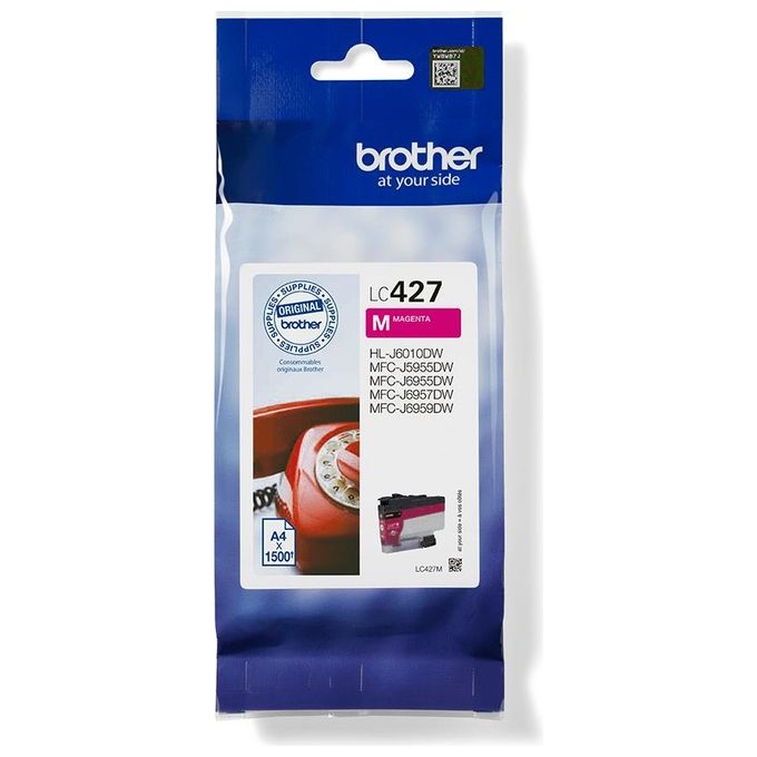 Brother LC427M Cartuccia Inkjet Originale Resa 1500 Pagine Magenta