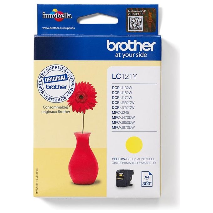 Brother LC-121Y Cartuccia giallo da 300 pagine