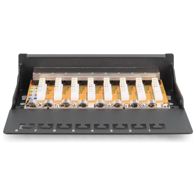 Digitus pannello 8 porte schermate da desktop per reti categoria 6