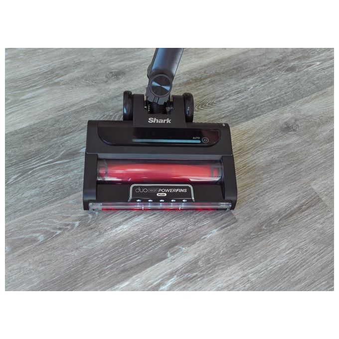 Shark IZ400EU Stratos Aspirapolvere a Bastone 2 in 1 Senza Filo DuoClean PowerFins Plus autonomia 60 min colore Nero Pesca