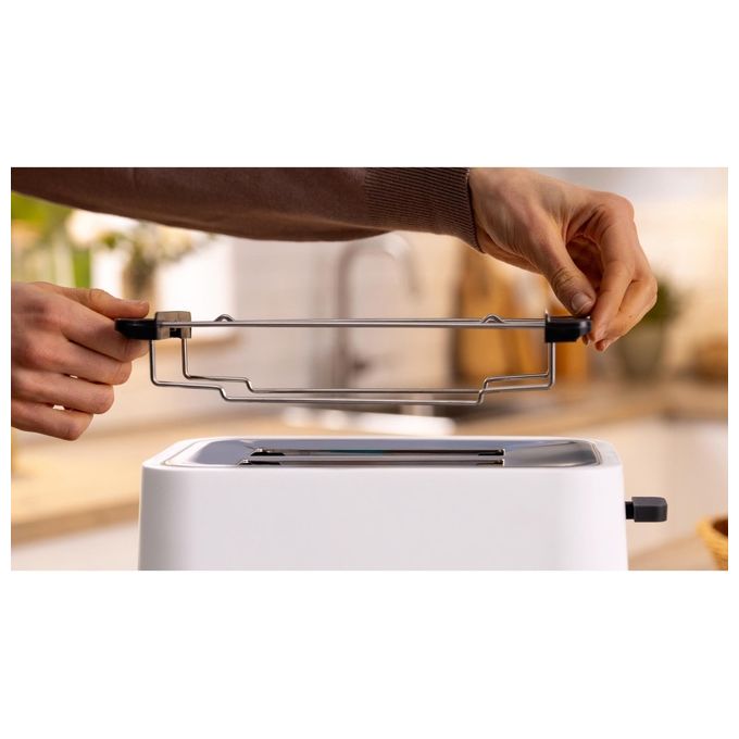 Bosch TAT3M121 MyMoment Tostapane 4 Fette 950 W con Controllo Doratura Regolabile Funzione Scongelamento e Mantieni Caldo colore Bianco