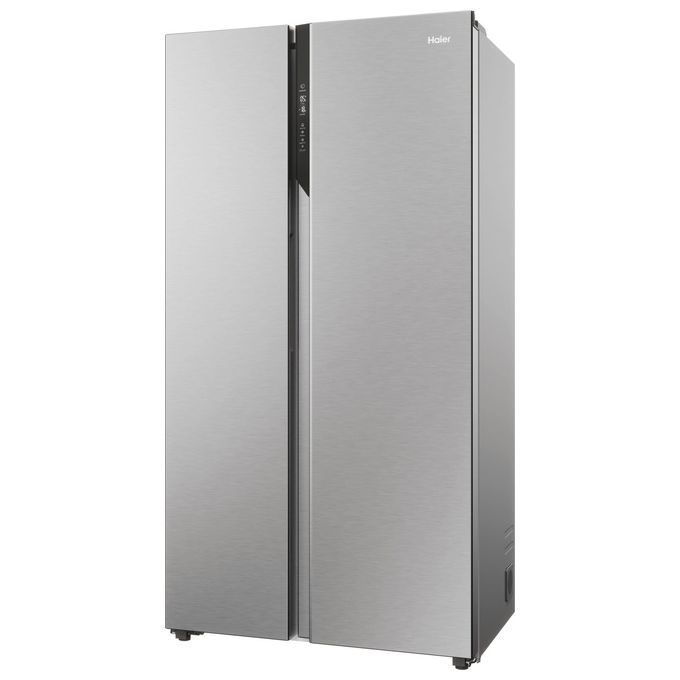 Haier HSR5918DNMP Serie 5 Frigorifero Side by Side 528 L 177,5 cm Classe D 38 dB Total No Frost Multi Airflow colore Platinum Inox