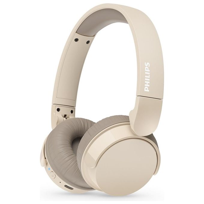 Philips TAH3209BG-00 Cuffie On-Ear Wireless Bluetooth 5.3 25 ore autonomia ricarica rapida USB-C driver 32 mm colore Beige