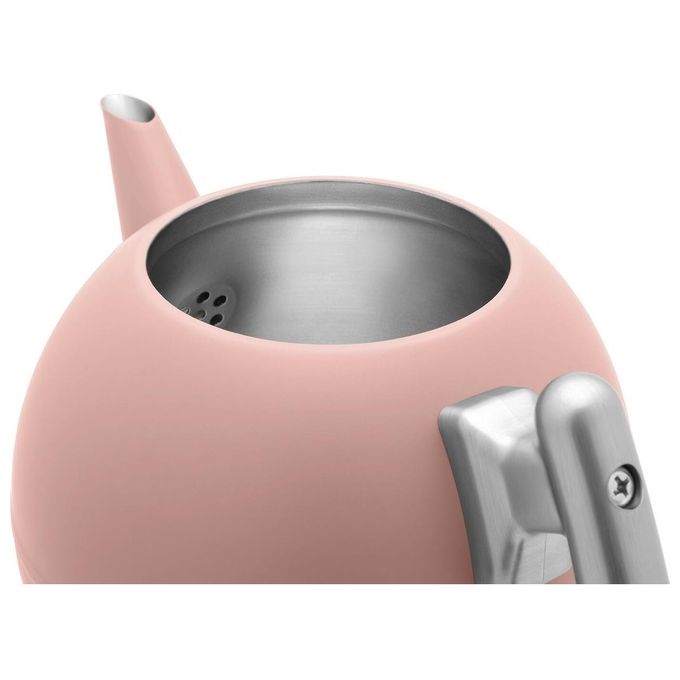 Bredemeijer 101014 Duet Bella Ronde Teiera Acciaio Inox Doppia Parete 1 2L Beccuccio Antigoccia Manico Termoresistente colore Blush Pink