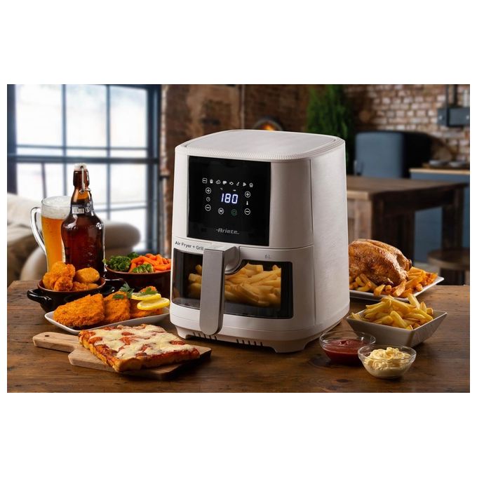 Ariete 4626 Friggitrice ad aria 6 L 1300 W 8 programmi preimpostati Display Touch colore Bianco