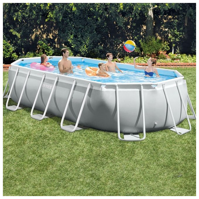 Intex 26796 Piscina Prisma Metal Frame Ovale Filtro A3 503X274X122