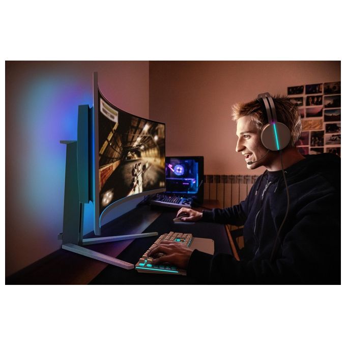 Philips 49M2C8900L-00 Evnia Monitor Gaming Curvo 49'' QD-OLED Dual QHD 5120x1440 144 Hz 0,03 ms HDR400 AMD FreeSync Premium Pro colore Bianco