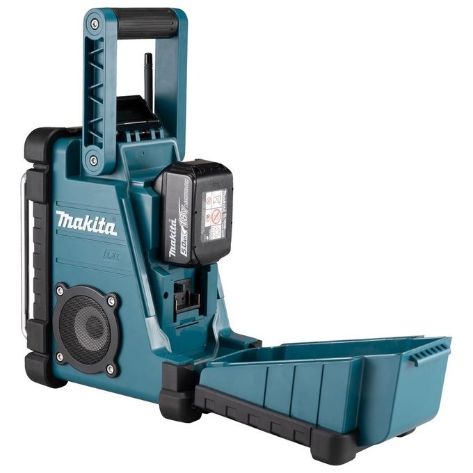 Makita DMR116 Baustellenradio Radio di Cantiere Digitale Alimentazione CA-Batteria 18V IP64 Potenza 3,5 W Colore Turchese