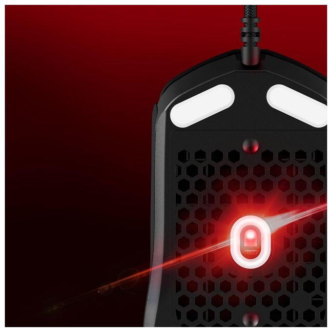 HyperX 6N0A7AA Pulsefire Haste 2 Mouse Gaming 53 g 26000 DPI 8000 Hz 6 Pulsanti Programmabili RGB colore Nero