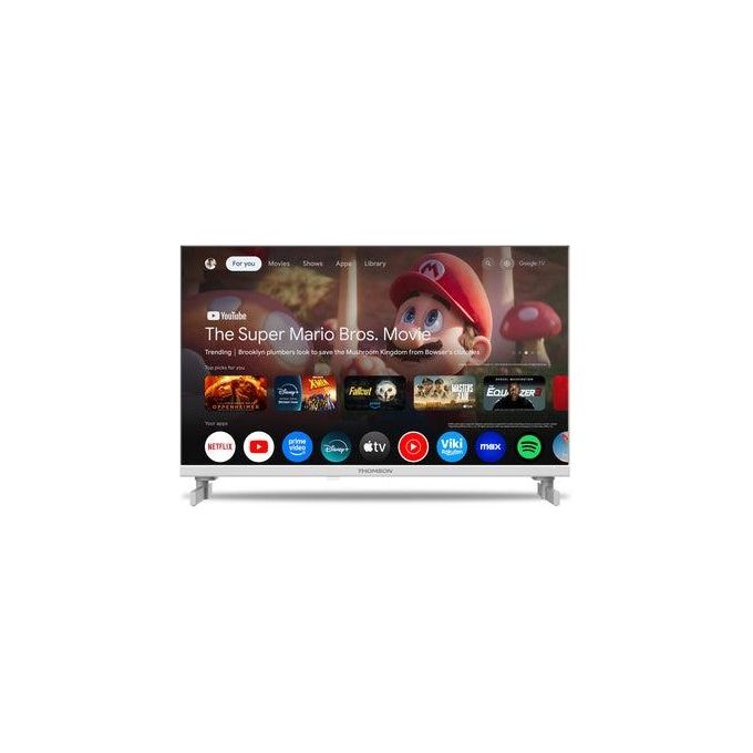 Thomson 24HG2S15CW Smart TV LED 24'' HD Google TV DVB-T2 Wi-Fi Bluetooth 3 HDMI colore Bianco