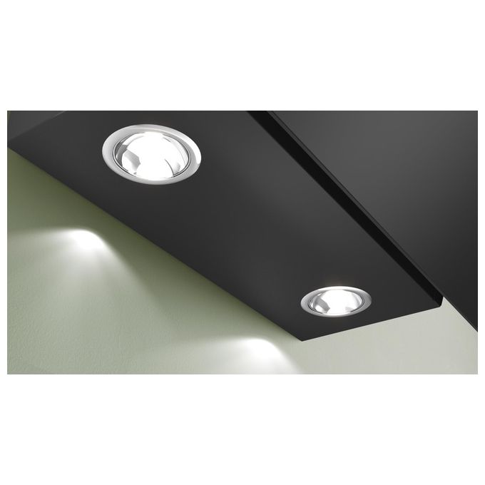 Bosch DWK65DK60 Serie 2 Cappa a muro inclinata 60 cm 430 m³-h Classe A 60 dB Touch colore Nero