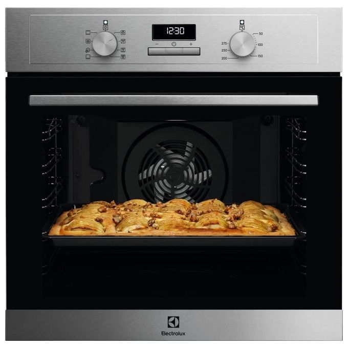 Electrolux EOH3H04X Serie 300 Forno da incasso Multifunzione 72 L Classe A+ AquaClean Doppio Grill Ventilato (60x56x55 cm) colore Inox Antimpronta