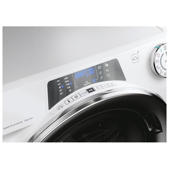 Candy RP4116BWMBC-1-S Rapidó PRO Lavatrice Frontale 11 Kg 1400 rpm Classe A Inverter Wi-Fi Vapore (85x60x62 cm) colore Bianco