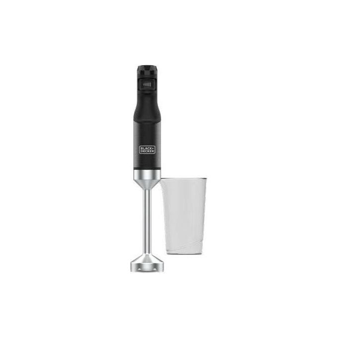 Black and Decker BXHB1501E Frullatore ad Immersione 1500 W Lame in Acciaio Inox Bicchiere Dosatore 0.7 L BPA Free colore Nero