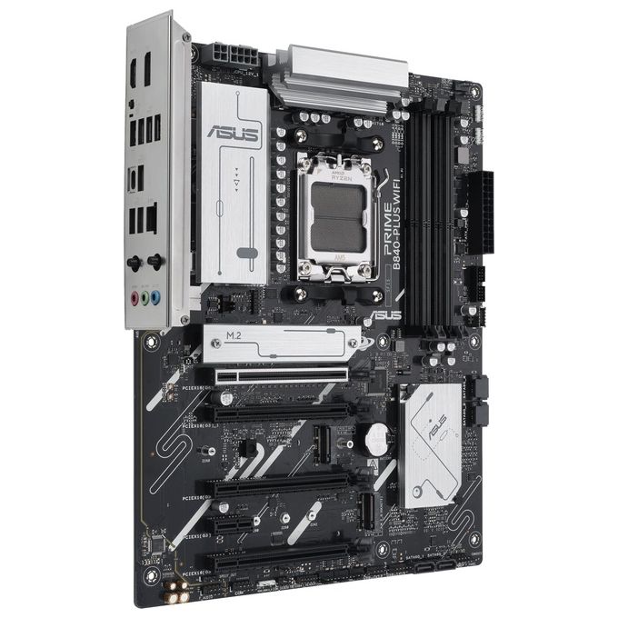 Asus PRIME B840-PLUS WIFI Scheda Madre AMD B840 Socket AM5 ATX DDR5 192 GB Wi-Fi 6E Bluetooth 5.3 3x M.2 PCIe 4.0 2.5 Gigabit Ethernet colore Nero