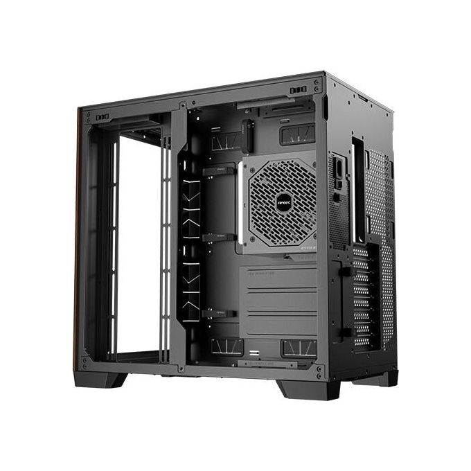 Antec 0-761345-10079-3 C8 Wood Case PC Full Tower ATX EATX ITX micro ATX con Finestra Laterale Vetro e Dettagli in Legno colore Nero Legno