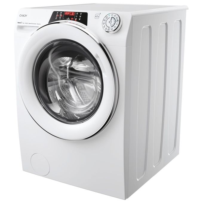Candy Rapido' RO14146DWMCT-1-S - Lavatrice Libera Installazione 14 kg, Classe A, Centrifuga 1400 giri, Profondita' 67 cm, Motore Inverter + Funzione Vapore + Wi-Fi