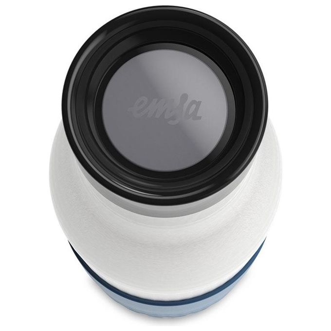 Emsa Bottiglia Termica Quick Press BluDrop Azzurro