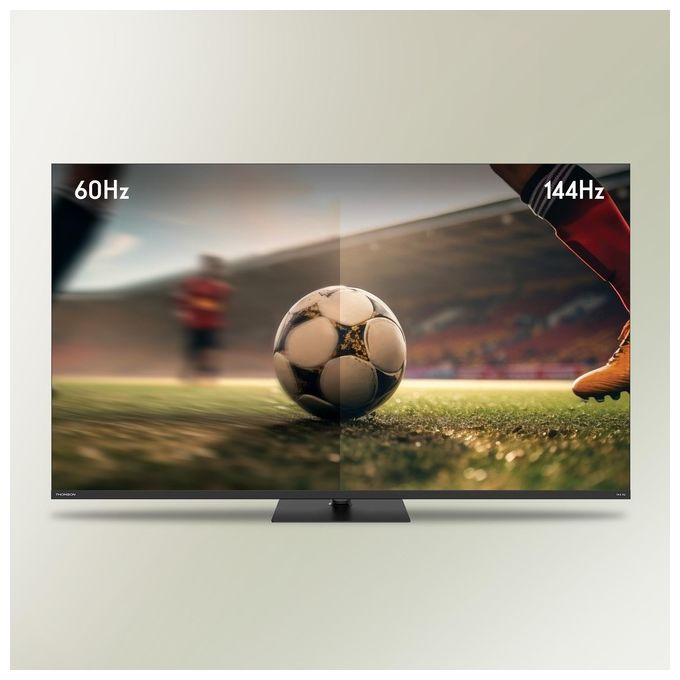 Thomson 55QG7C14 Q70 Series Smart TV QLED 55'' 4K Ultra HD 144Hz Google TV DVB-T2 S2 Dolby Vision Wi-Fi colore Nero
