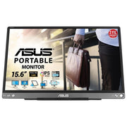 ASUS ZenScreen MB16ACE Monitor Portatile USB Type-C da 15.6'' FullHD (1920x1080), IPS, Compatibile con USB 3.0, Funzione Auto-Rotate, Smart Case Inclusa nella Confezione, Filtro Luce Blu
