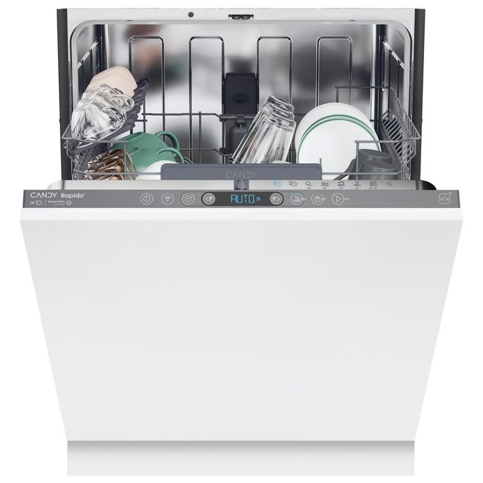 Candy CI4C6F0PA RapidÓ Lavastoviglie da Incasso a Scomparsa Totale 14 coperti Classe C 46 dB Wi-Fi Bluetooth Inverter (82x60x56 cm) colore Antracite