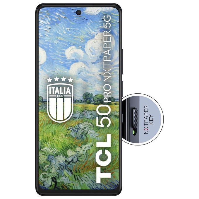 TCL T803D 50 Pro NXTPAPER 5G Smartphone 6.8'' 120Hz 8 GB 512 GB Tripla Camera 108 MP 5010 mAh colore Blu