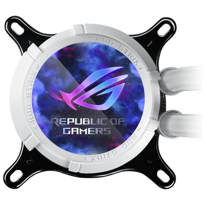 ASUS 90RC00W2-M0UAY0 ROG Strix LC III 360 Raffreddatore Liquido AIO 3 Ventole 120 mm Display LCD Programmabile ARGB Bianco