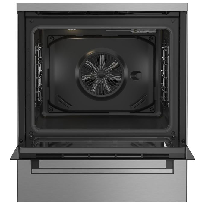 Beko FBE69100X Cucina a induzione Multifunzione 4 fuochi 72 L Classe A SteamShine Forno Elettrico Ventilato Grill (85x60x60 cm) colore Acciaio Inox