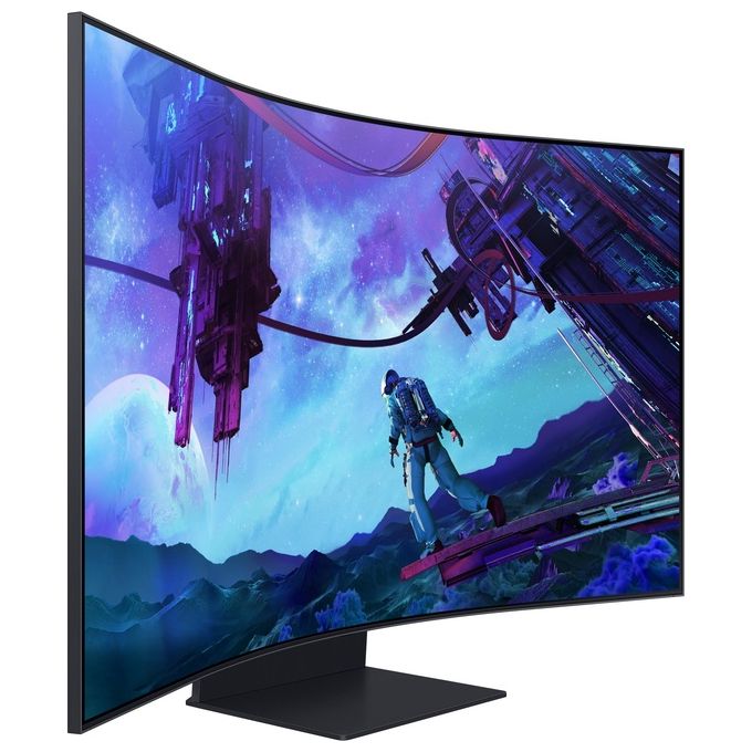 Samsung LS55CG970NUXEN Odyssey Ark 2ª Gen. Monitor Gaming Curvo 55'' UHD 4K 165Hz 1ms HDR10+ Quantum Mini LED colore Nero