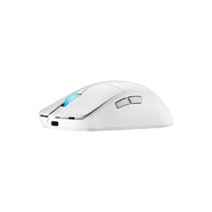 ASUS 90MP03Z0-BMUA10 ROG Harpe Ace Mini Mouse Gaming Ottico 42000 DPI Wireless RF Bluetooth USB Type-C 8000 Hz Polling Rate colore Bianco