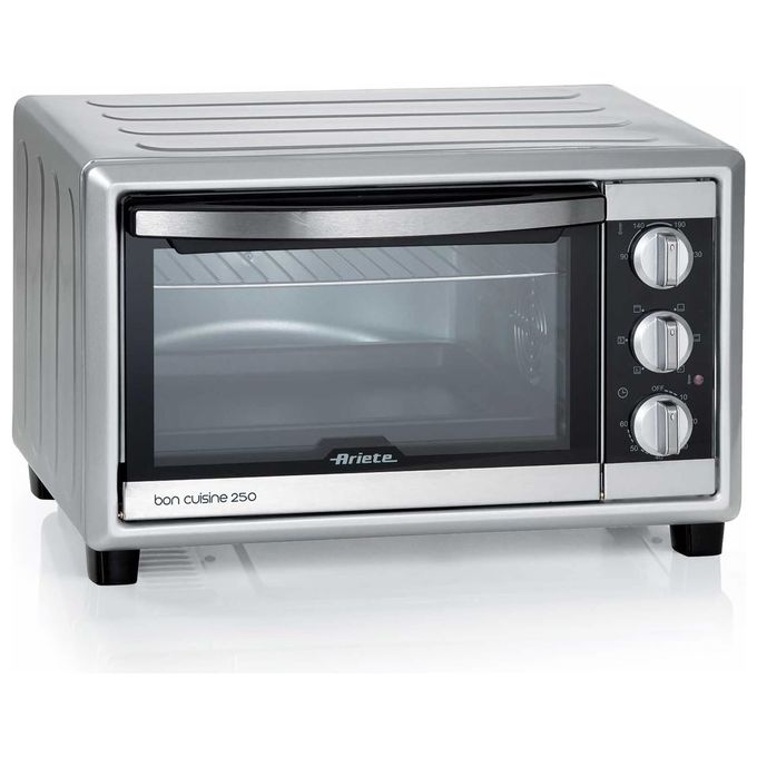 Ariete 984 Bon Cuisine 250 - Fornetto Elettrico Ventilato 25 Lt. Funzione statica e ventilata. 6 modalita' di cottura. 1500W Timer 60 min. Temp max 230°