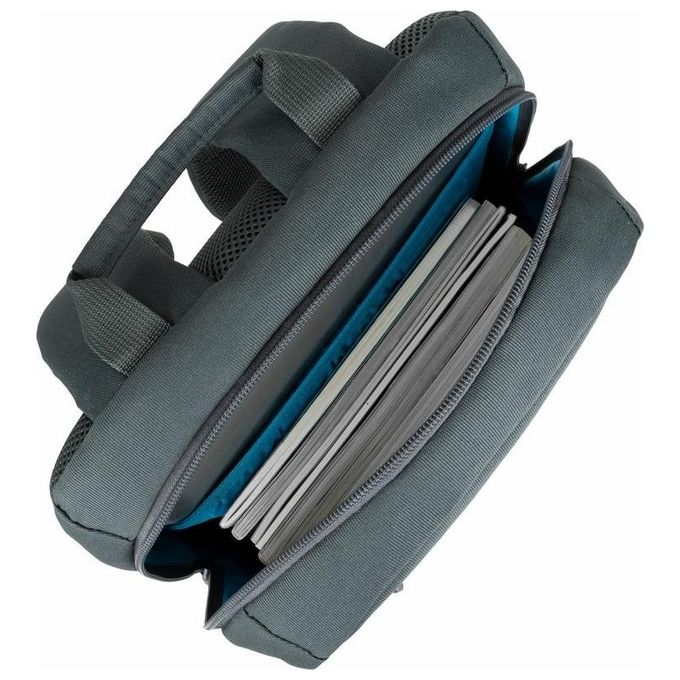 Rivacase 8265DG Collezione Ulsan Zaino per Laptop 15.6'' Poliestere Resistente all'Acqua Tasca Imbottita in Neoprene Colore Grigio Scuro