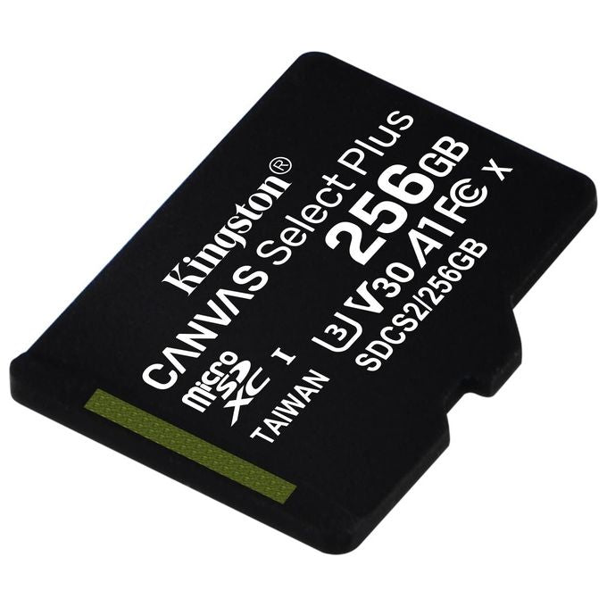 Kingston Canvas Select Plus SDCS2-256GB Scheda microSD Classe 10 con Adattatore SD Incluso, 256 GB