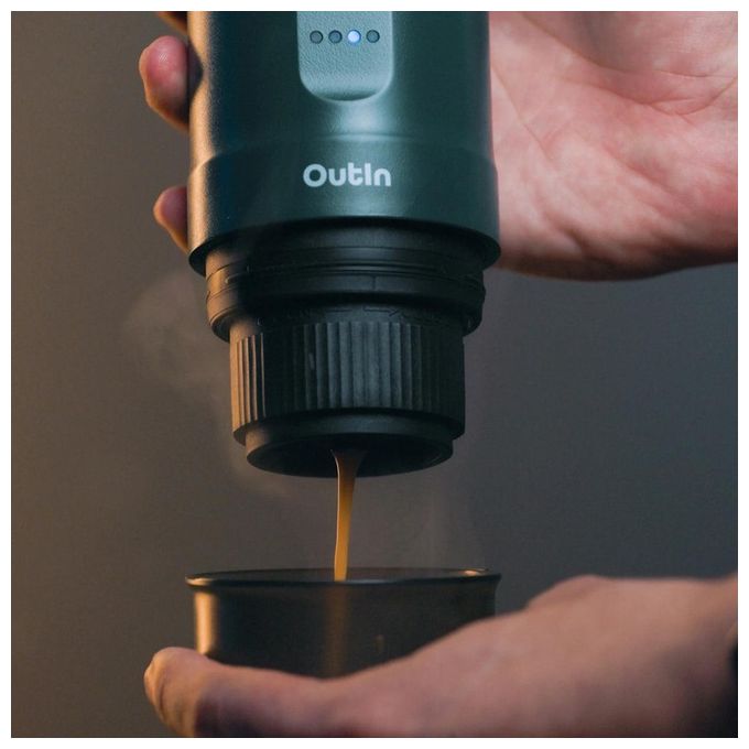 Outin OTEM-01-TEAL Macchina da caffe' espresso nano verde acqua