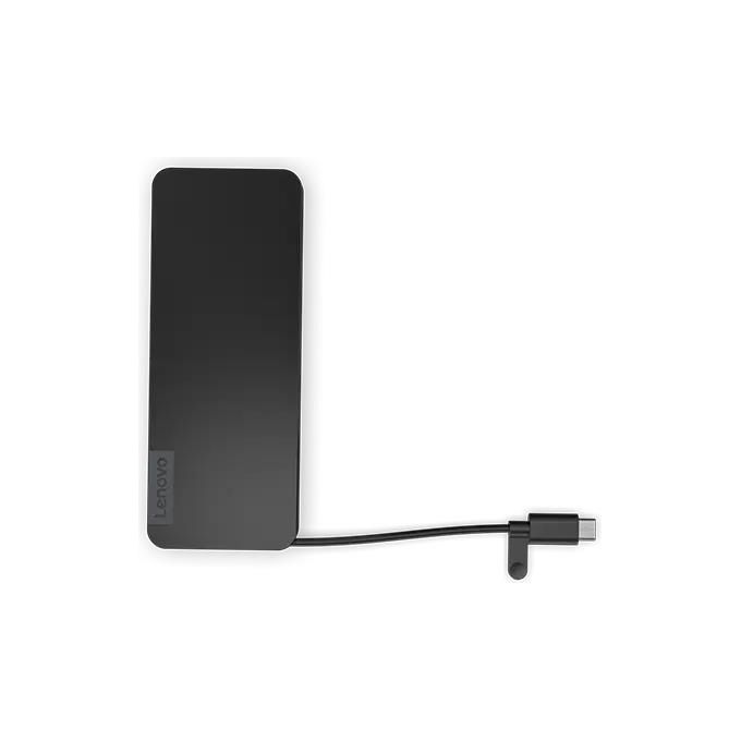 Lenovo 4X11N40212 USB-C Slim Travel Dock Docking Station HDMI USB 3.2 Gen 1 Type-A 2x USB 3.2 Gen 2 Type-C Alimentazione 65 W colore Eclipse Black