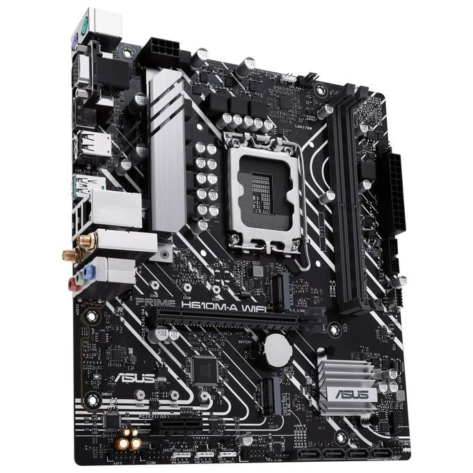 Asus 90MB1G00-M0EAY0 PRIME H610M-A WIFI Scheda Madre Intel H610 LGA 1700 Micro ATX DDR5 WiFi 5 USB 3.2 Gen 2