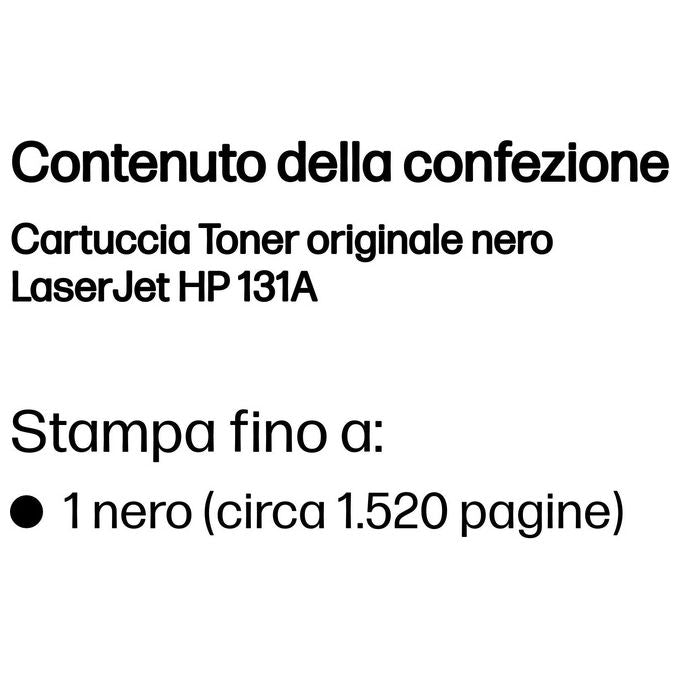 Hp 131a Black Laserjet Toner