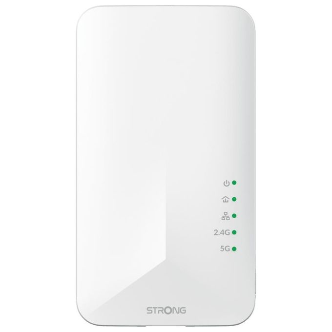 Strong POWERL1000DUOWIFIEUV2 Kit Powerline WiFi 5 HomePlug AV2 Gigabit Ethernet 1000 Mbit-s 300 m 2 pezzi colore Bianco