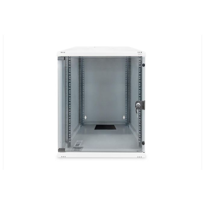 Digitus DN-19 12-U-S-1 SOHO Armadio Rack da Muro 19'' 12U 60 Kg IP20 porta in vetro profondita' 400 mm smontato colore Grigio