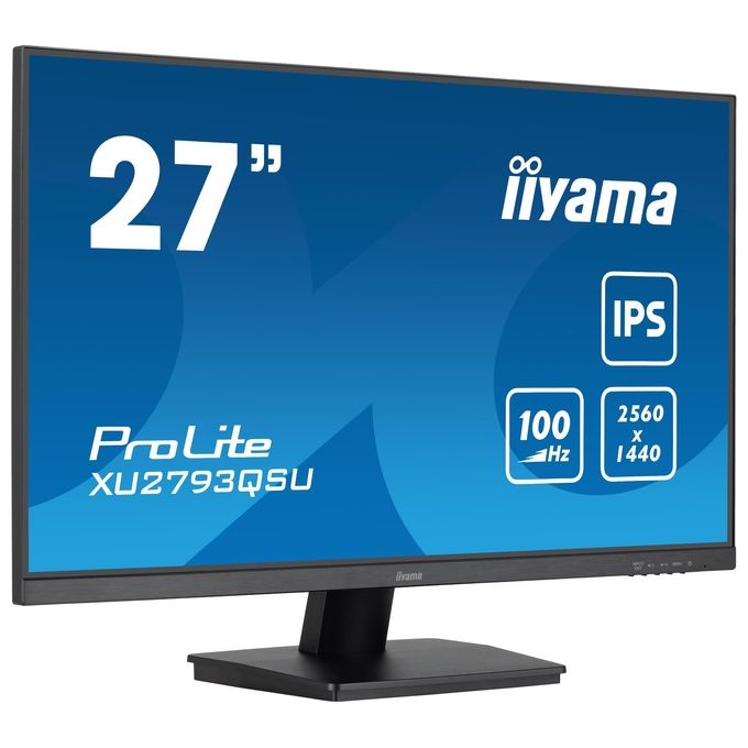 Iiyama XU2793QSU-B7 ProLite Monitor 27'' QHD IPS 2560x1440 100 Hz 1 ms Adaptive Sync colore Nero