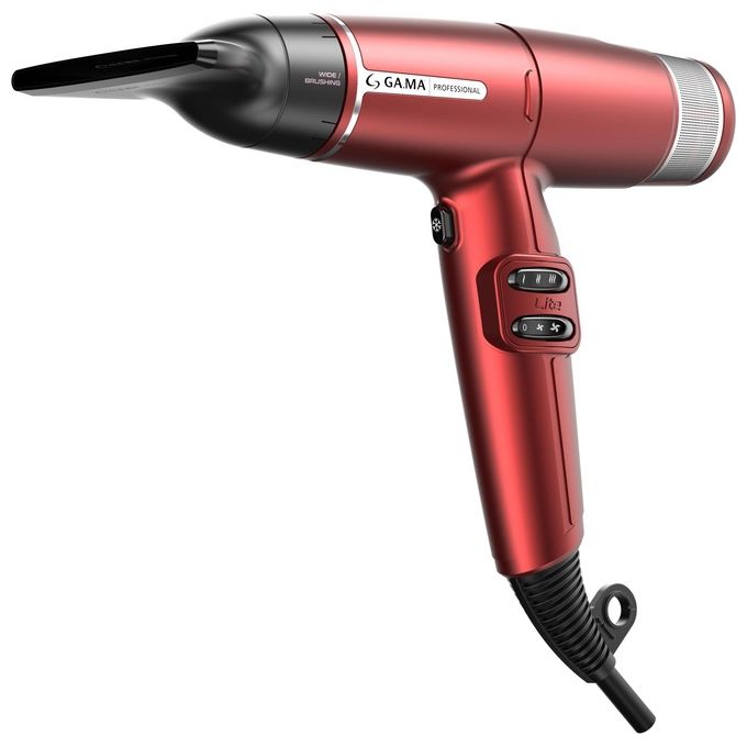 Ga.ma PH6030.RD iQ Lite Asciugacapelli 1500 W Tecnologia Ionica Oxy-Active Motore Brushless 2 Velocita' 3 Temperature Diffusore colore Rosso